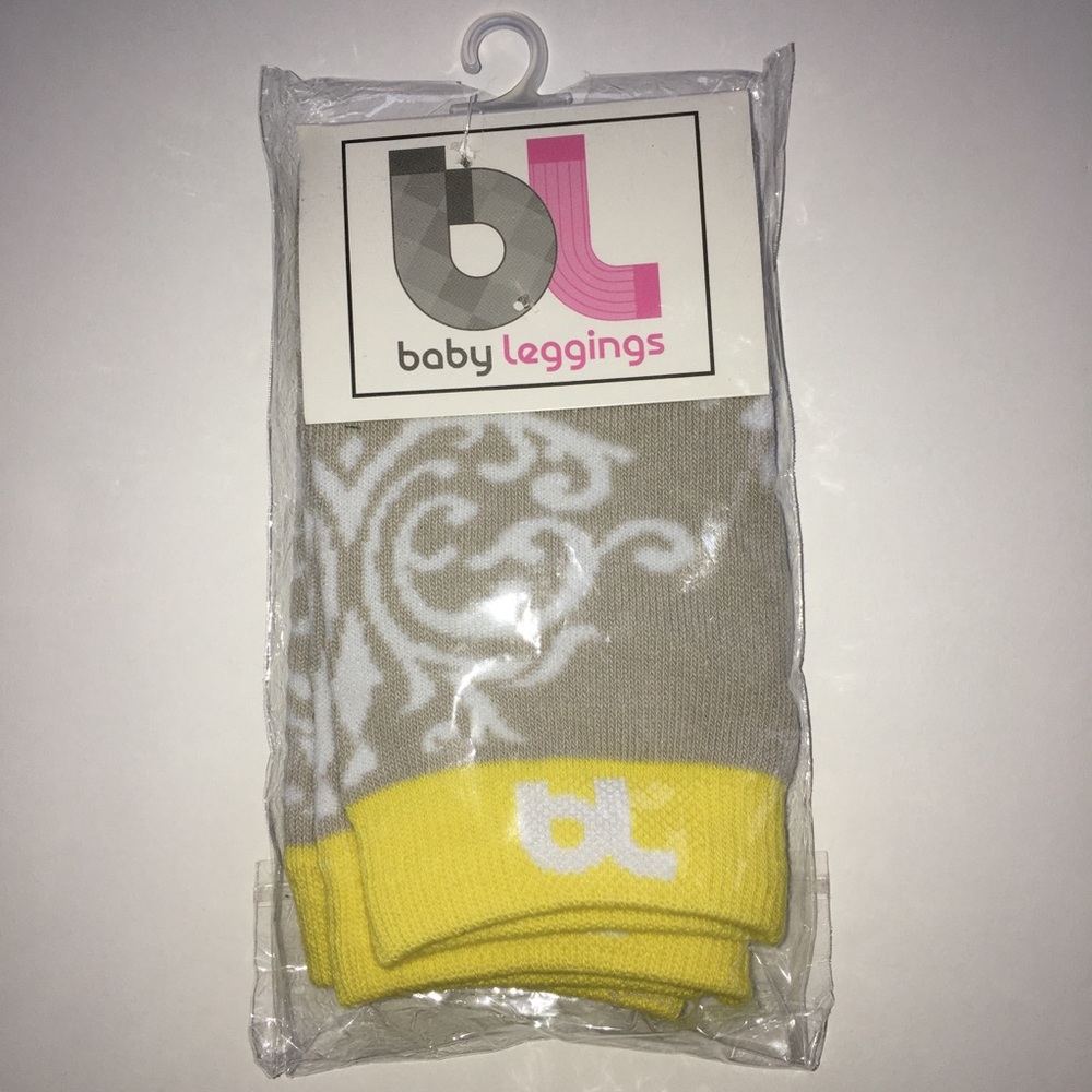 NWT Baby Leggings BL Yellow Brown White Paisley